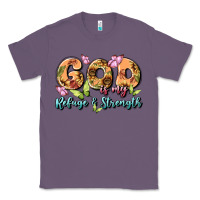 Lavender god is my refuge and strength Classic Tee - MaliasSmallBusiness
