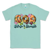 Seafoam god is my refuge and strength Classic Tee - MaliasSmallBusiness