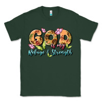Sports Green god is my refuge and strength Classic Tee - MaliasSmallBusiness