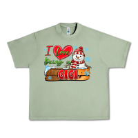 Oil Green i love being a gigi Urban Heavy Tee - MaliasSmallBusiness