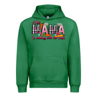 Emerald This Mama Is Chilling With Her Peeps Urban Hoodie - CowhideDigitalArt