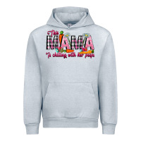 Heather Grey This Mama Is Chilling With Her Peeps Urban Hoodie - CowhideDigitalArt