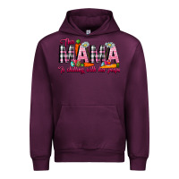 Mauve Wine This Mama Is Chilling With Her Peeps Urban Hoodie - CowhideDigitalArt