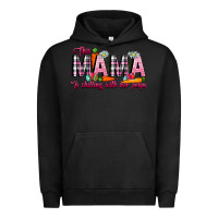 Pigment Black This Mama Is Chilling With Her Peeps Urban Hoodie - CowhideDigitalArt