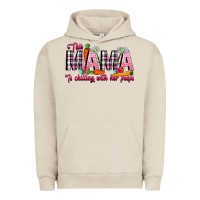 Pigment French Oak This Mama Is Chilling With Her Peeps Urban Hoodie - CowhideDigitalArt