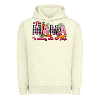 Pigment Pistachio This Mama Is Chilling With Her Peeps Urban Hoodie - CowhideDigitalArt