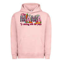 Pigment Salmon This Mama Is Chilling With Her Peeps Urban Hoodie - CowhideDigitalArt