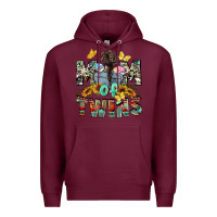 Burgundy Mom of twins Mother's Day Premium Hoodie - CowGirlArtShop