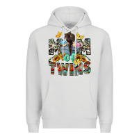 Dove Grey Mom of twins Mother's Day Premium Hoodie - CowGirlArtShop