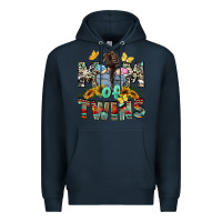 Navy Mom of twins Mother's Day Premium Hoodie - CowGirlArtShop