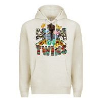 Oatmeal Heather Mom of twins Mother's Day Premium Hoodie - CowGirlArtShop