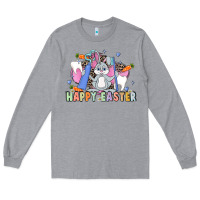 Heather Grey Easter Easter Dental Long Sleeve Tee - LillyAllenDesigns