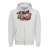 Dove Grey Love America 4th of july Zipper Hoodie - HowdyJamesFarm