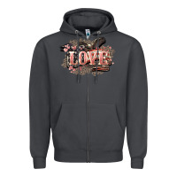 Smoke Love America 4th of july Zipper Hoodie - HowdyJamesFarm