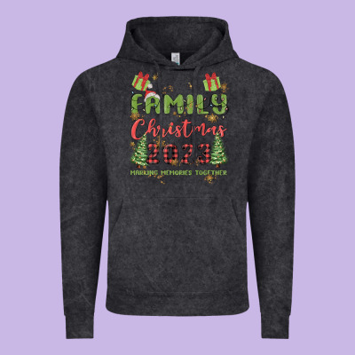 Custom Family Christmas 2023 Marking Memories Toge Vintage Hoodie Designed By Maliassmallbusiness