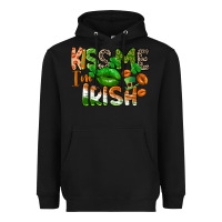 Black Kiss me i am irish St. Patrick's Day Heavyweight Hoodie - CowGirlArtShop