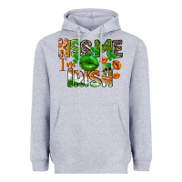 Heather Grey Kiss me i am irish St. Patrick's Day Heavyweight Hoodie - CowGirlArtShop