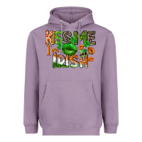 Lavender Kiss me i am irish St. Patrick's Day Heavyweight Hoodie - CowGirlArtShop