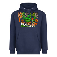 Navy Kiss me i am irish St. Patrick's Day Heavyweight Hoodie - CowGirlArtShop