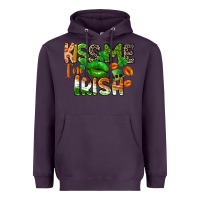 Plum Kiss me i am irish St. Patrick's Day Heavyweight Hoodie - CowGirlArtShop