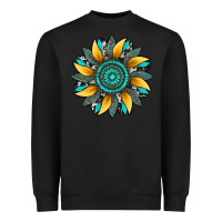 Black sunflower gemstone leopard Heavyweight Sweatshirt - Artiststas