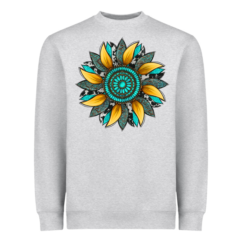 Sunflower Gemstone Leopard Heavyweight Sweatshirt by Artiststas | Teevron