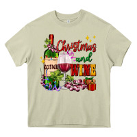 Mossy Christmas and wine Heavy Core Tee - AdoDesignShop