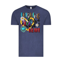 Vintage Denim teaching is a work of heart Vintage Tee - NancyCooperArtShop