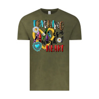 Vintage Olive teaching is a work of heart Vintage Tee - NancyCooperArtShop