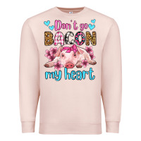 Pale Pink don't go bacon my heart olivia Premium Sweatshirt - OliviaCreatesArt