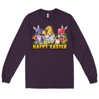 Plum Happy Easter gnomies Long Sleeve Tee - LillyAllenDesigns