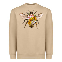 Mushroom bee with flowers Heavyweight Sweatshirt - Artiststas