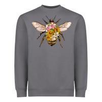 Storm bee with flowers Heavyweight Sweatshirt - Artiststas