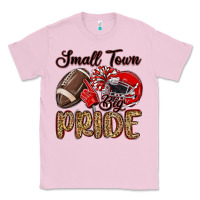 Bubblegum Pink small town big pride red Classic Tee - MaliasSmallBusiness