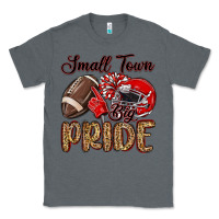 Charcoal Heather small town big pride red Classic Tee - MaliasSmallBusiness