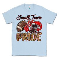Dusty Blue small town big pride red Classic Tee - MaliasSmallBusiness