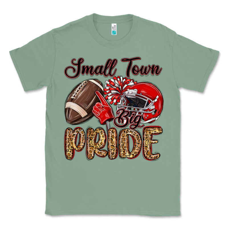 Small Town Big Pride Red Classic Tee by MaliasSmallBusiness | Teevron