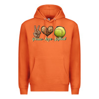 Carrot peace love softball Premium Hoodie - JahusDesignShop