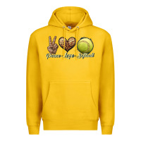 Lemon peace love softball Premium Hoodie - JahusDesignShop