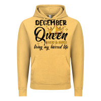 Vintage Mustard december queen faith and favor living my blessed l Vintage Hoodie - MaliasSmallBusiness