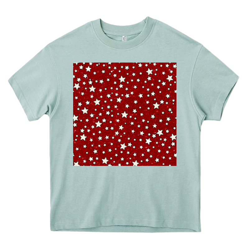 Glitter 4th Of July Seamless Pattern Heavy Core Tee by BundleAndBundleShop | Teevron