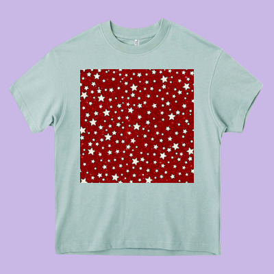 Glitter 4th Of July Seamless Pattern Heavy Core Tee Designed By Bundleandbundleshop
