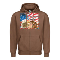 Chestnut god bless the usa Zipper Hoodie - TumblerDesignByShophia