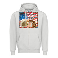 Dove Grey god bless the usa Zipper Hoodie - TumblerDesignByShophia