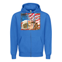 True Royal god bless the usa Zipper Hoodie - TumblerDesignByShophia