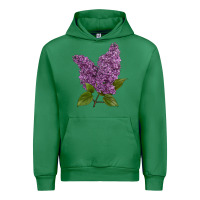 Emerald Purple Lilac Flower Urban Hoodie - LillyAllenDesigns