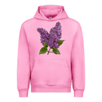 Fuchsia Pink Purple Lilac Flower Urban Hoodie - LillyAllenDesigns