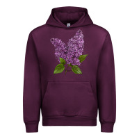 Mauve Wine Purple Lilac Flower Urban Hoodie - LillyAllenDesigns