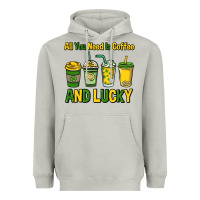 Moon Dust All you need is coffee and lucky St. Patrick's Heavyweight Hoodie - HowdyJamesFarm