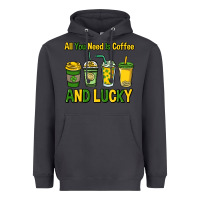 Smoke All you need is coffee and lucky St. Patrick's Heavyweight Hoodie - HowdyJamesFarm